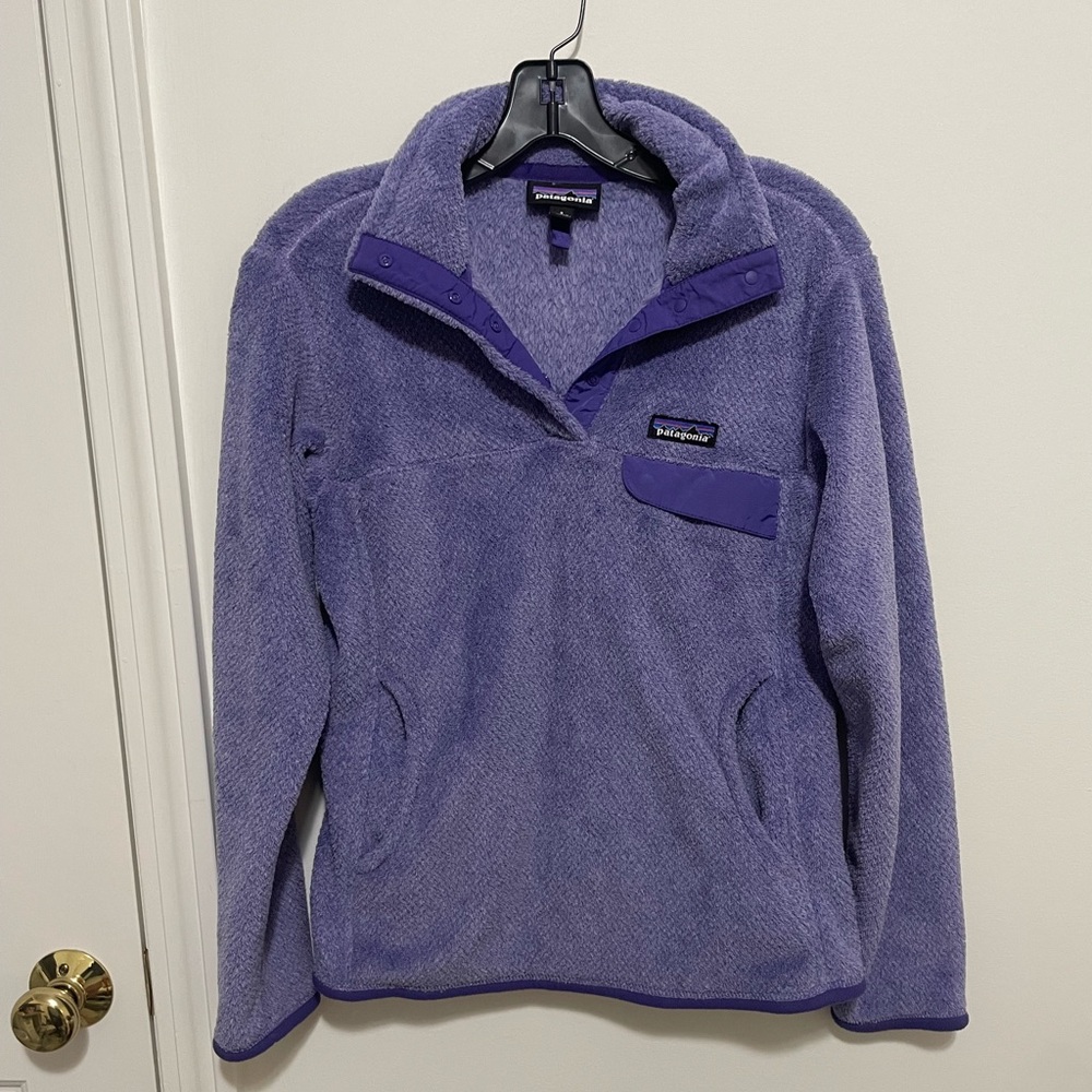 Purple Patagonia Re-Tool Snap-T Pullover - size S